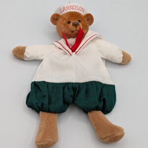 Hallmark Keepsake Grandson 2002, Vintage Fabric Christmas Ornament